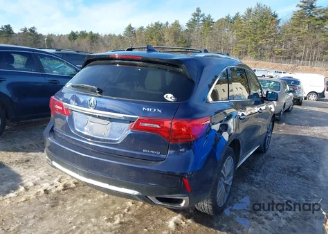 2017 Acura Mdx Technology Package z USA, uszkodzony, nr VIN 5FRYD4H57HB029845